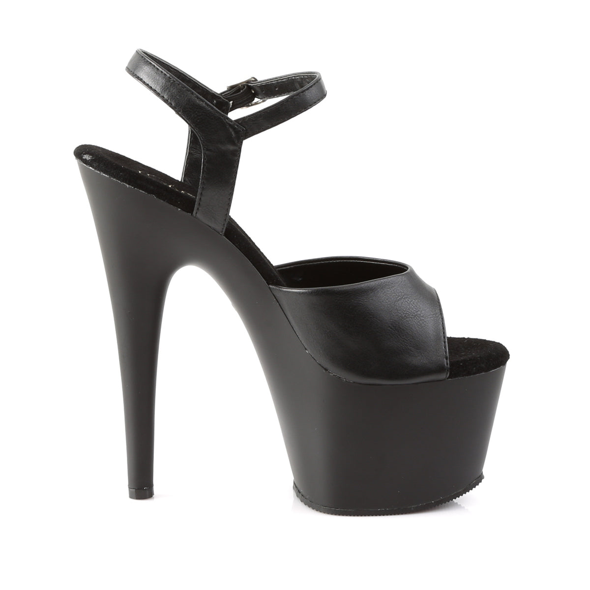 Pleaser Sandali da donna ADORE-709 BLK FAUX PELLE / BLK MATTE