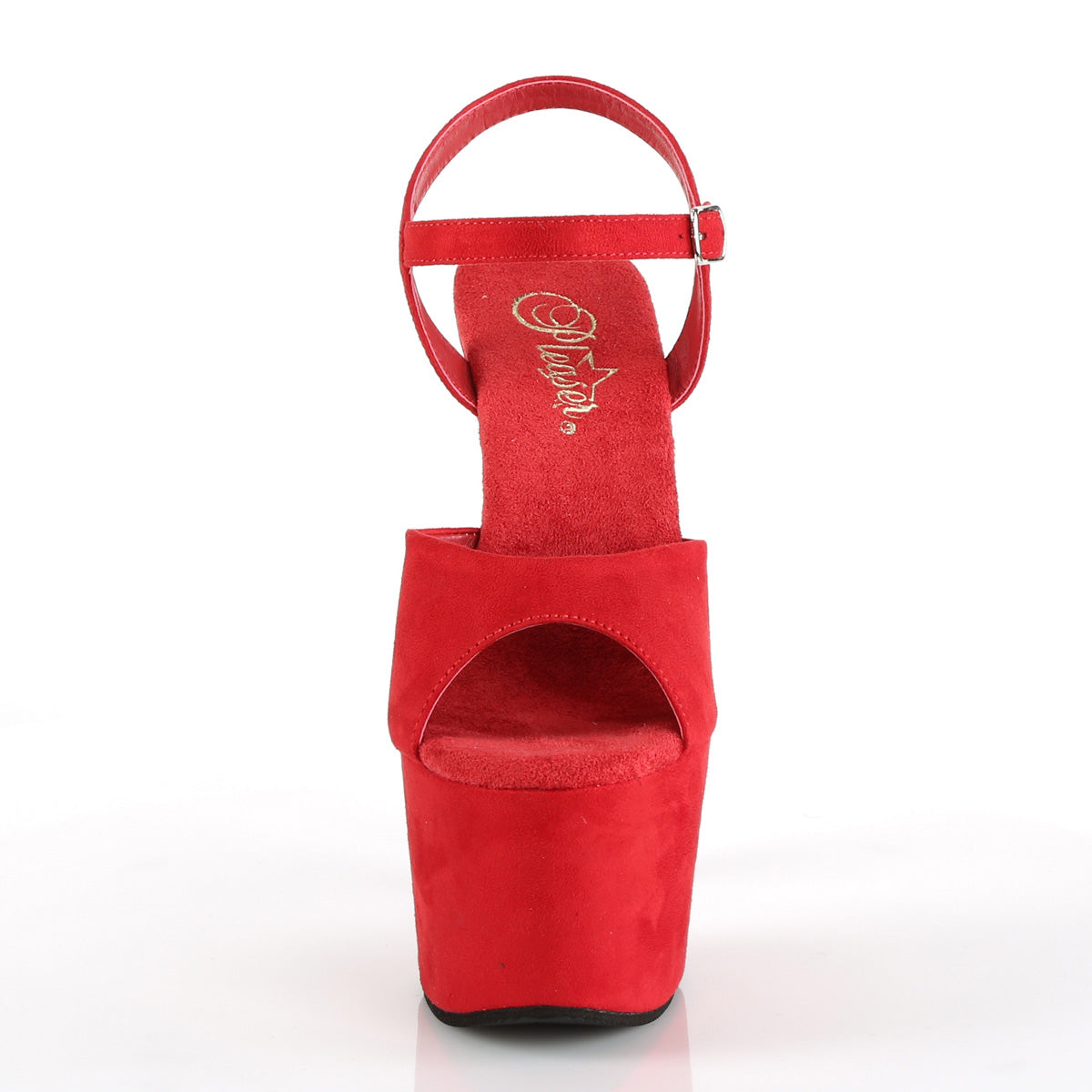 Pleaser Sandali da donna ADORE-709FS ROSSO FAUX SOMEDE / ROSSO SUEGATO FAUX