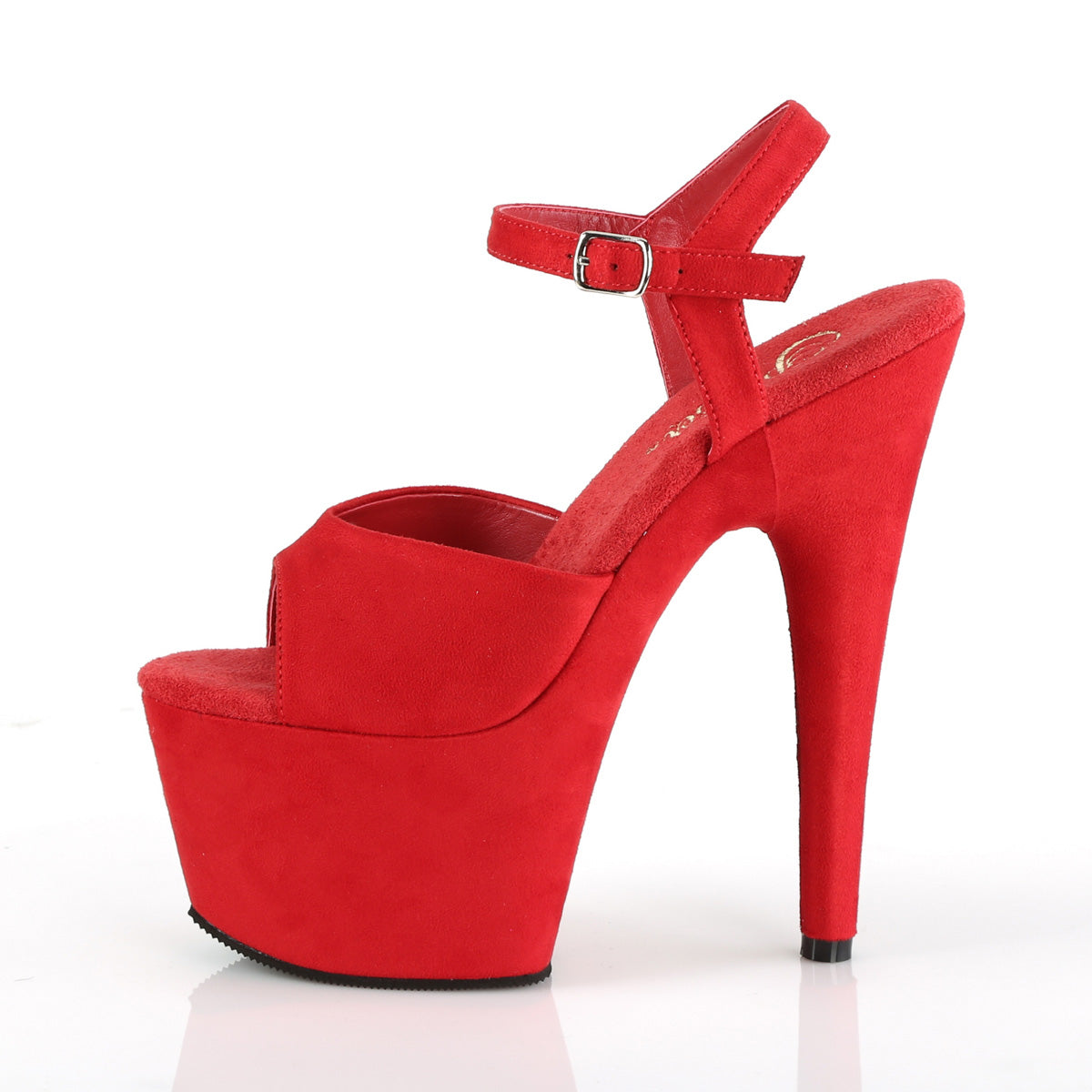 Pleaser Sandali da donna ADORE-709FS ROSSO FAUX SOMEDE / ROSSO SUEGATO FAUX