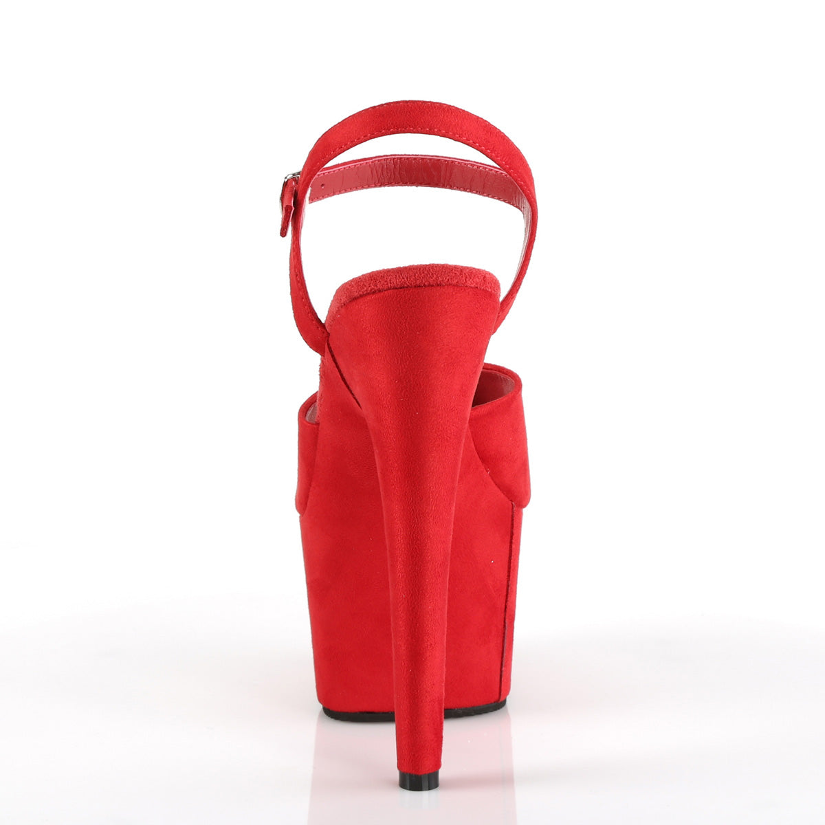 Pleaser Sandali da donna ADORE-709FS ROSSO FAUX SOMEDE / ROSSO SUEGATO FAUX