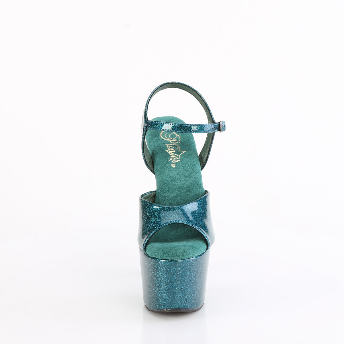 Pleaser ADORE-709GP Teal glitter pat/m