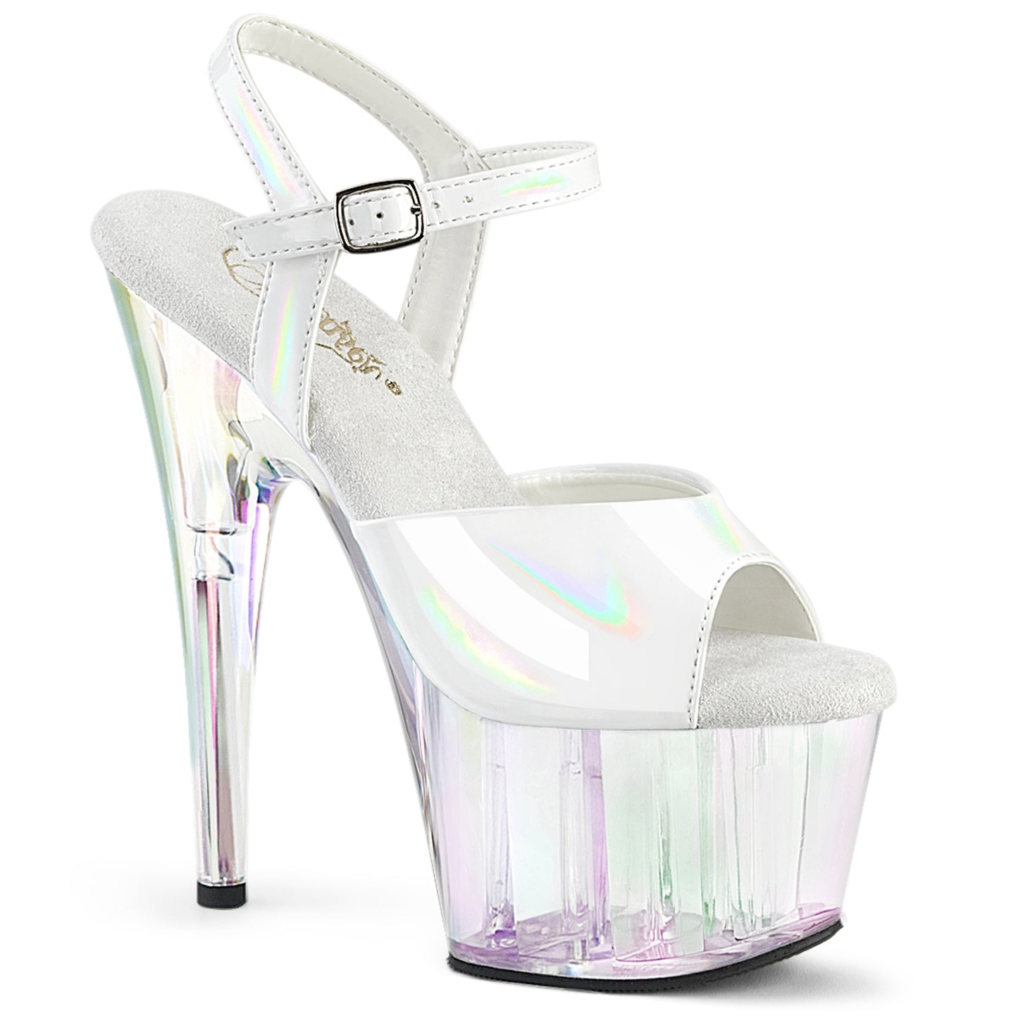Pleaser ADORE-709ht wht holo/holo tinto