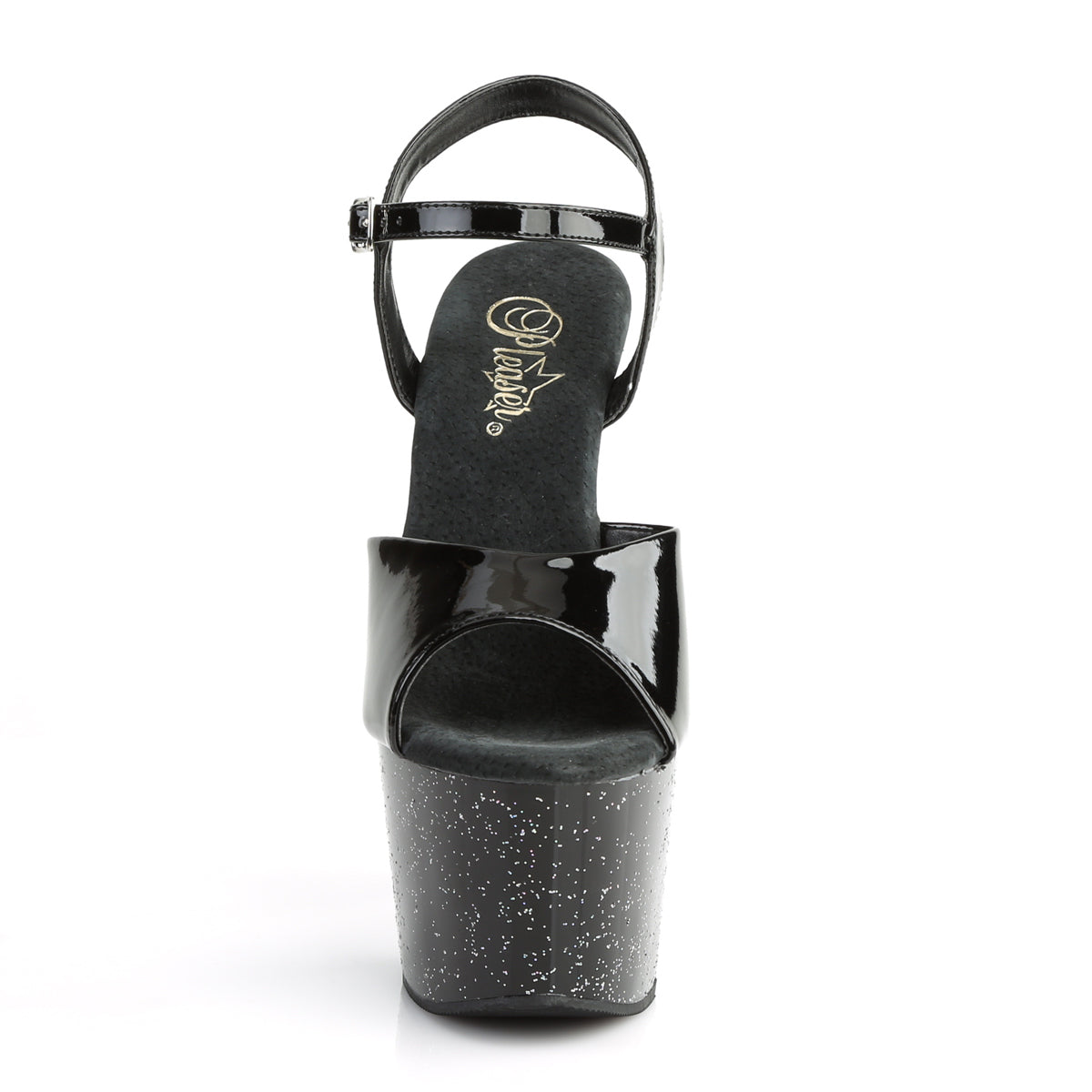 Pleaser Sandali da donna ADORE-709 mg Blk Pat / Blk