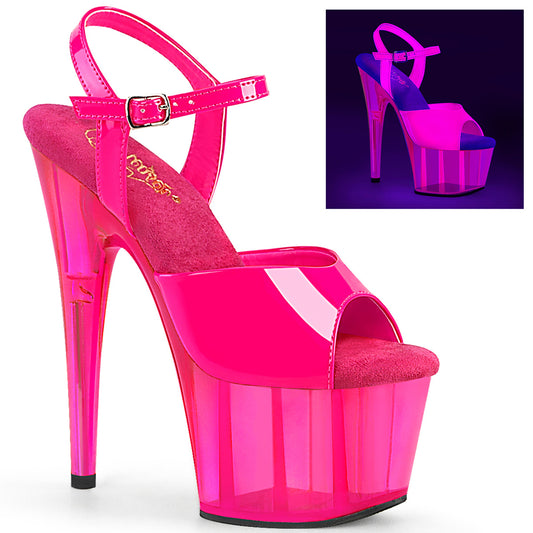 Pleaser   ADORE-709uvt neon H. Pink Pat/H. Tinta rosa