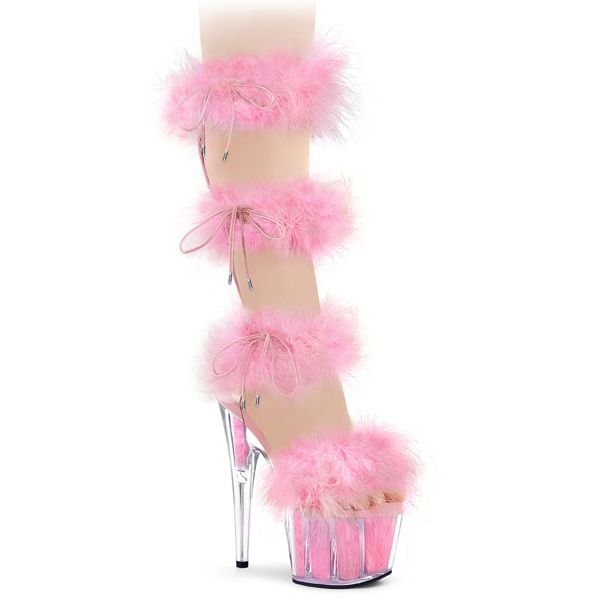 Pleaser ADORE-728f Clr-B. Pelliccia rosa/m
