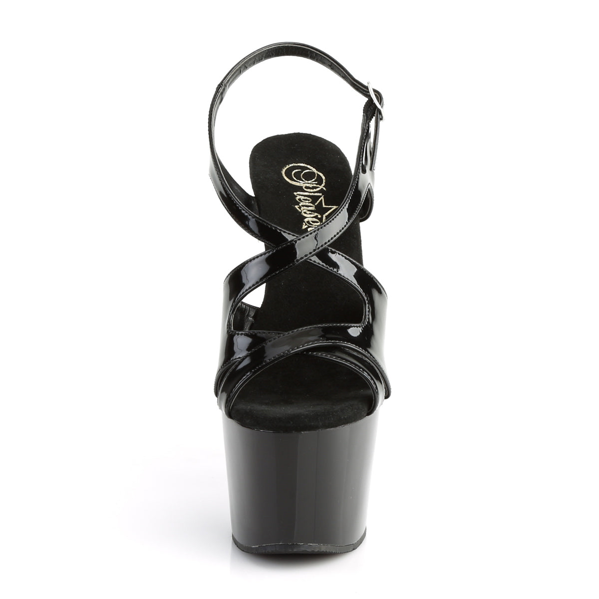 Pleaser Sandali da donna ADORE-730 BLK PAT / BLK