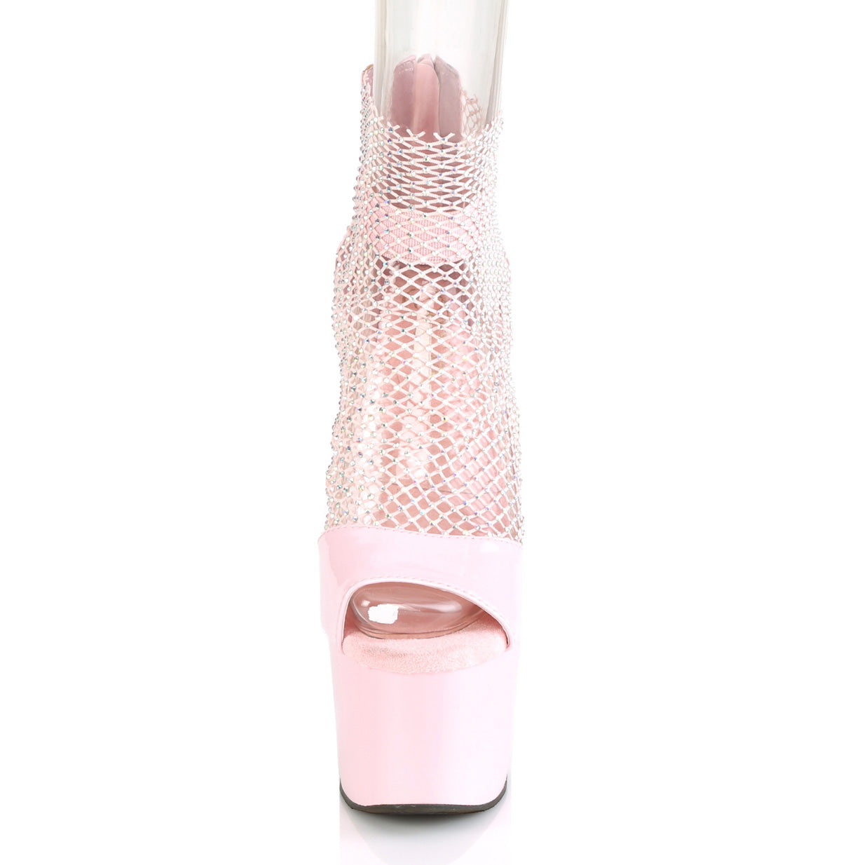 Pleaser Sandali da donna ADORE-765RM B. MESH PAT-RS ROSA / B. Rosa