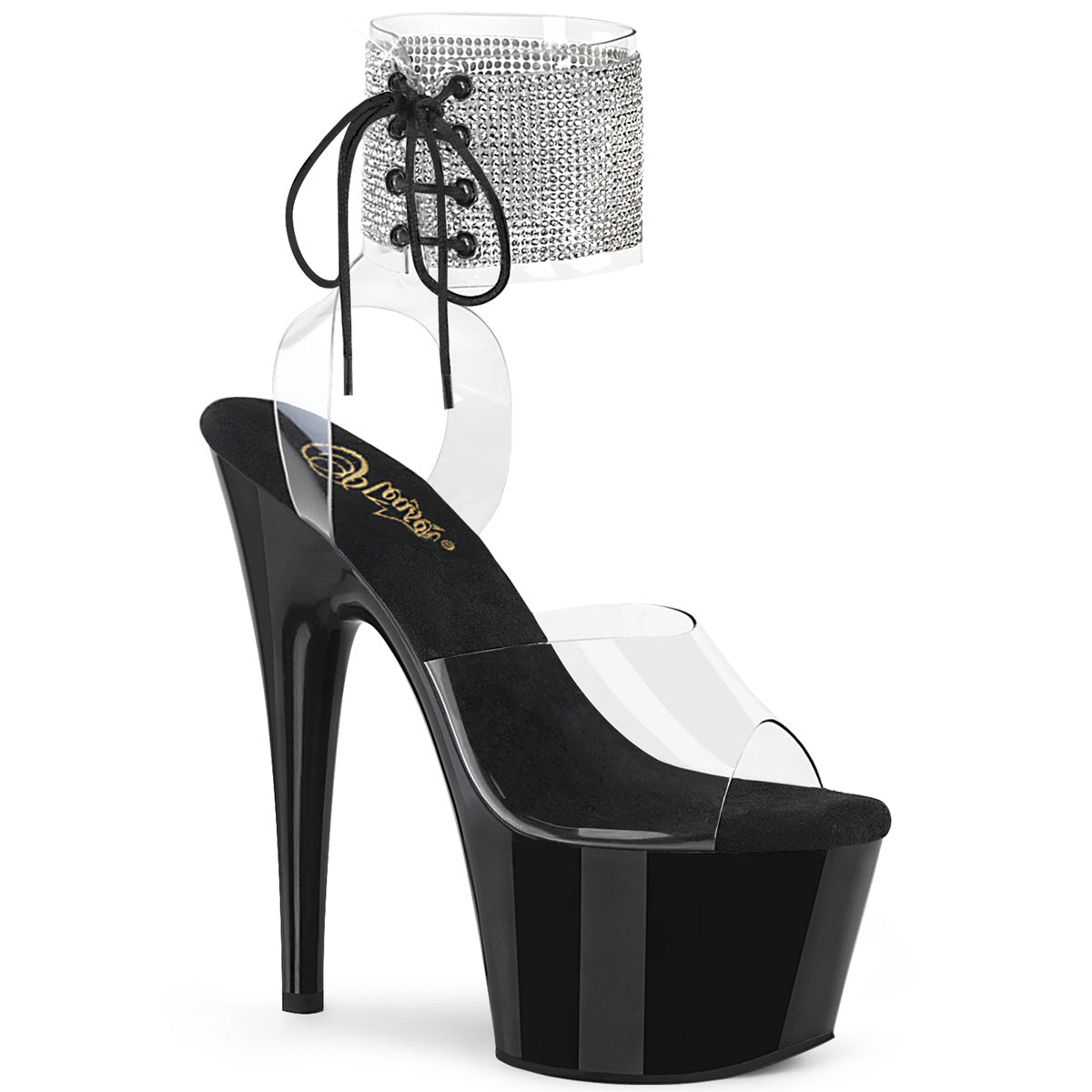 Pleaser Sandali da donna ADORE-791-2RS CLR / BLK