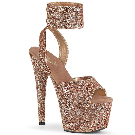Pleaser Sandali da donna ADORE-791lg glitter oro rosa / scintillio oro rosa