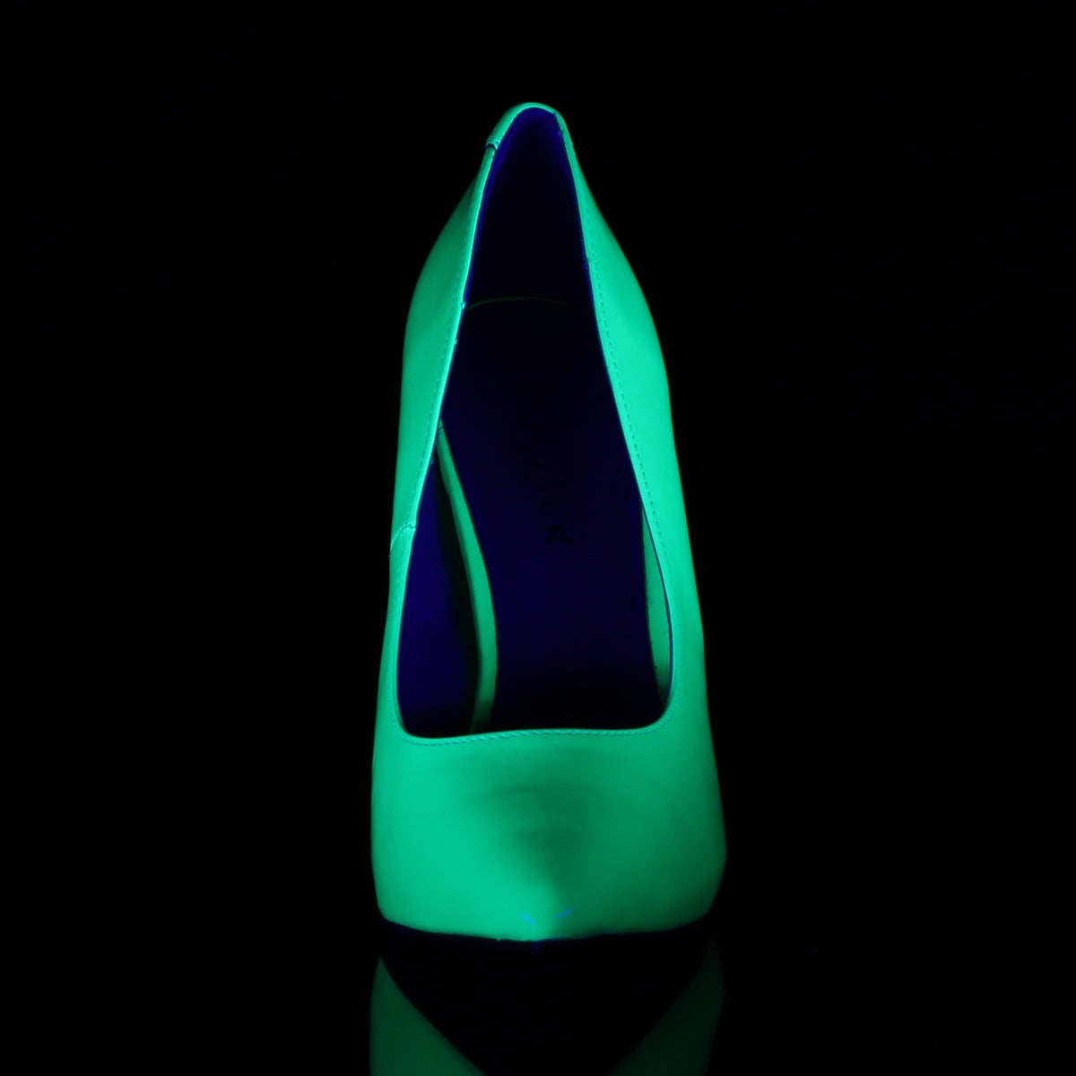 Pleaser Pompe da donna AMUSE-20 Pat NEON Green