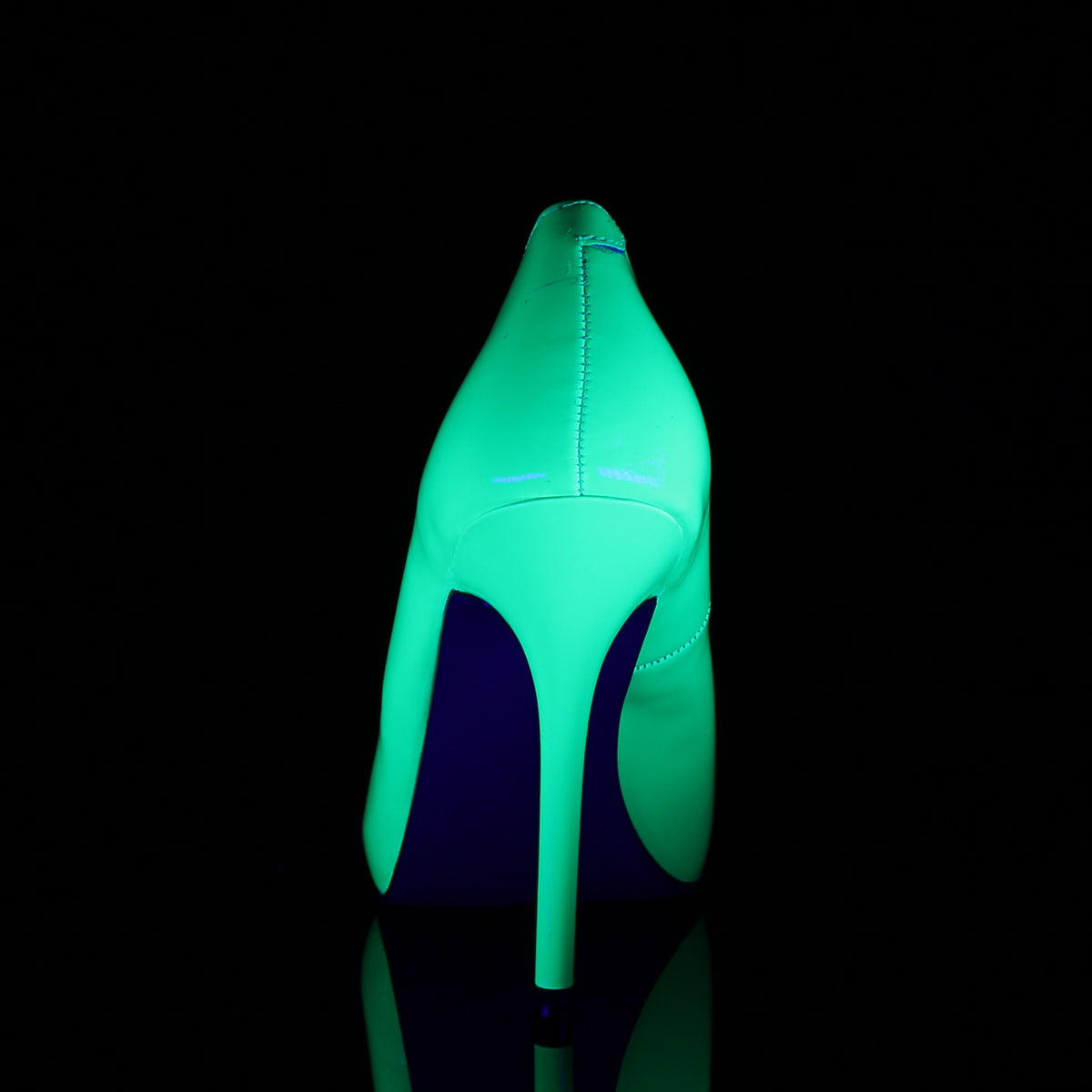Pleaser Pompe da donna AMUSE-20 Pat NEON Green