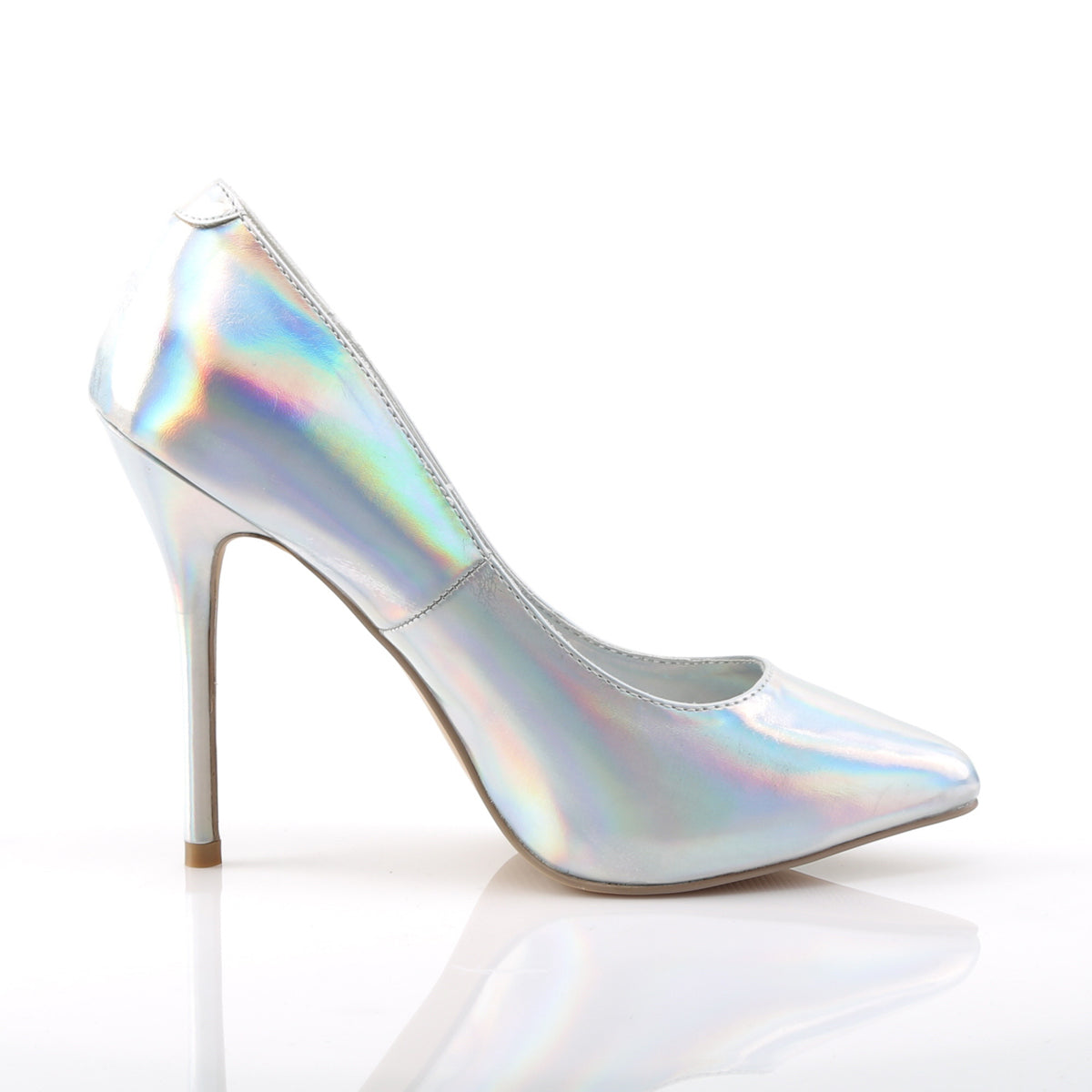 Pleaser Pompe da donna AMUSE-20 SLV Hologram PU