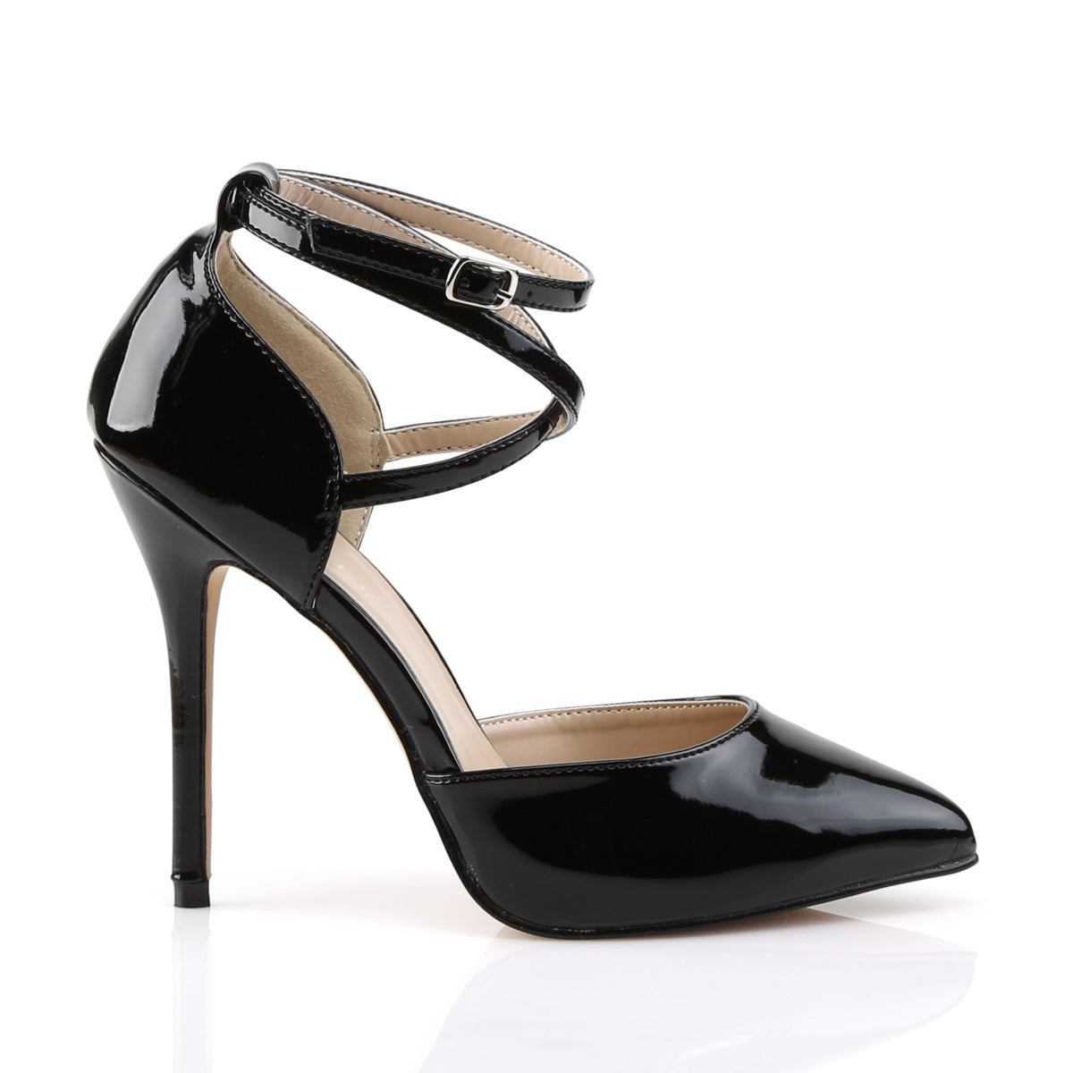 Pleaser Pompe da donna AMUSE-25 BLK PAT.