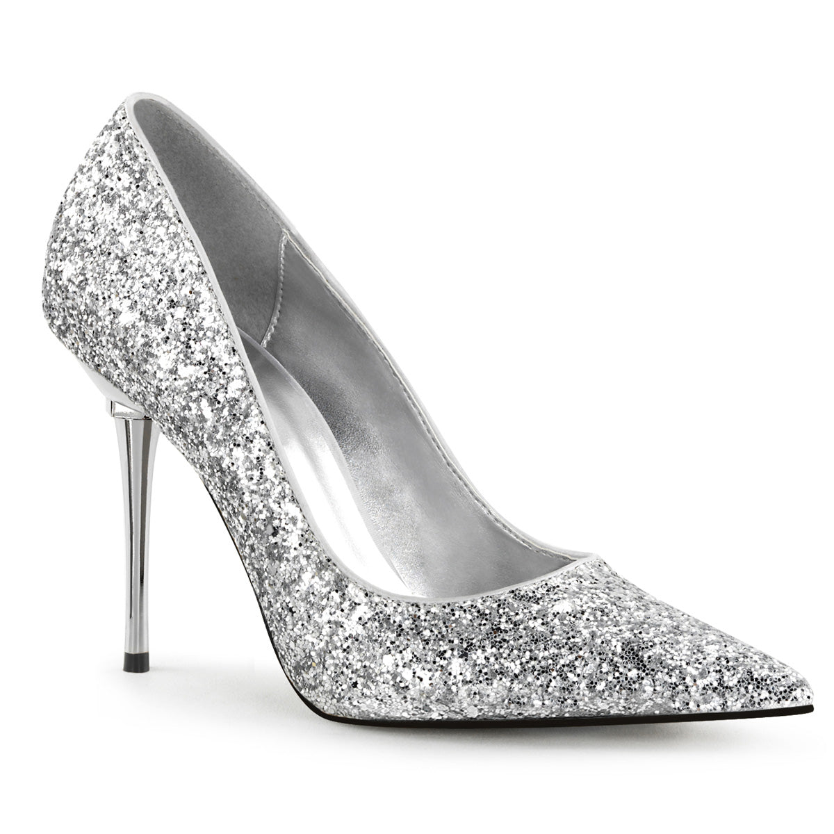 Pleaser Pompe da donna APPEAL-20g SLV GLTR PU
