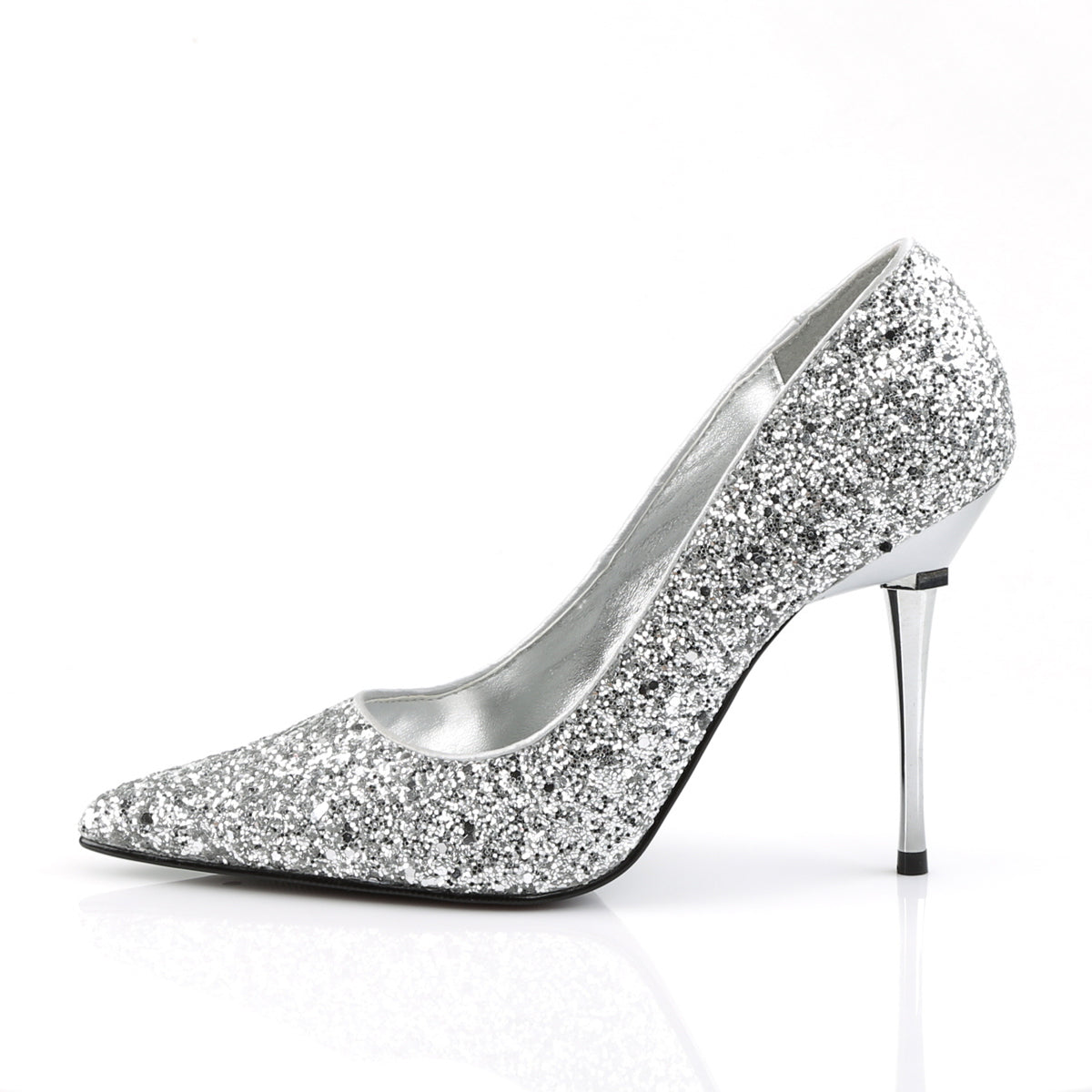 Pleaser Pompe da donna APPEAL-20g SLV GLTR PU