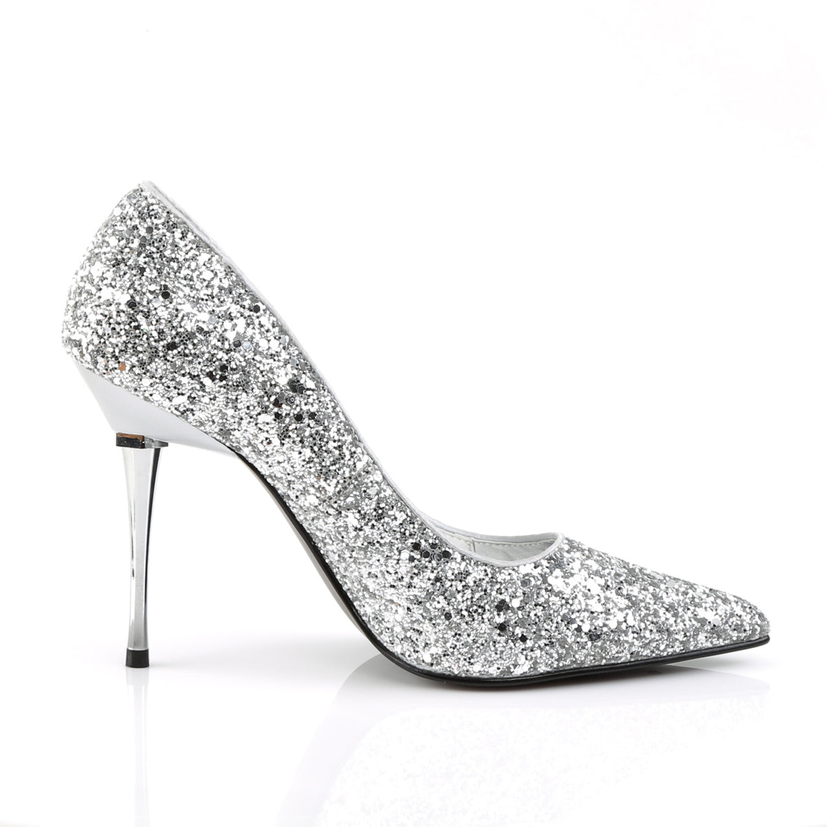 Pleaser Pompe da donna APPEAL-20g SLV GLTR PU
