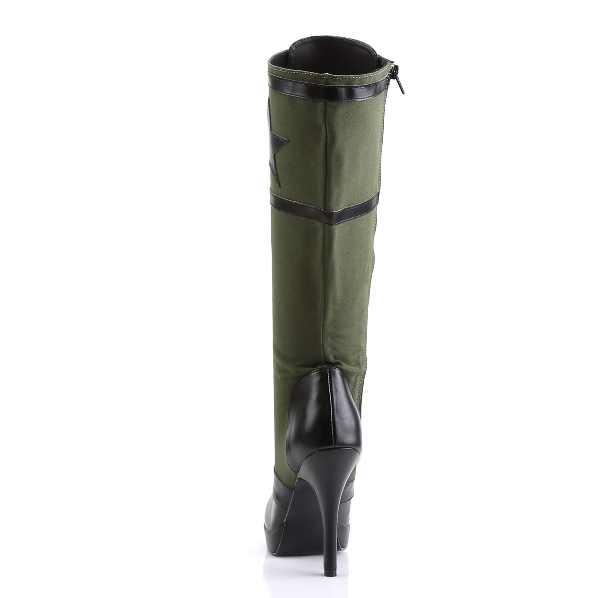 Funtasma Stivali da donna ARENA-2022 BLK PU-Army Green Canvas