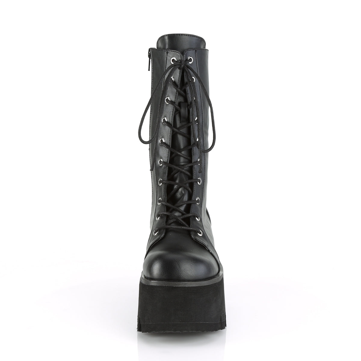 DemoniaCult Stivali da donna ASHES-105 pelle vegana BLK
