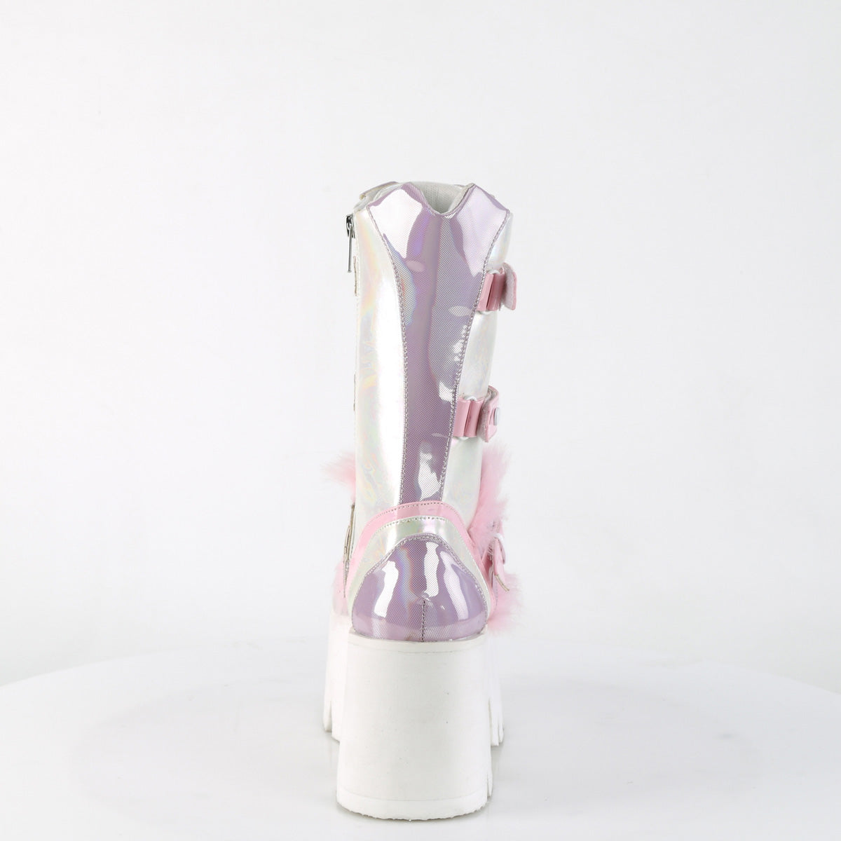 DemoniaCult Stivali ASHES-120 B.Pink-Lavender Olographic Pat