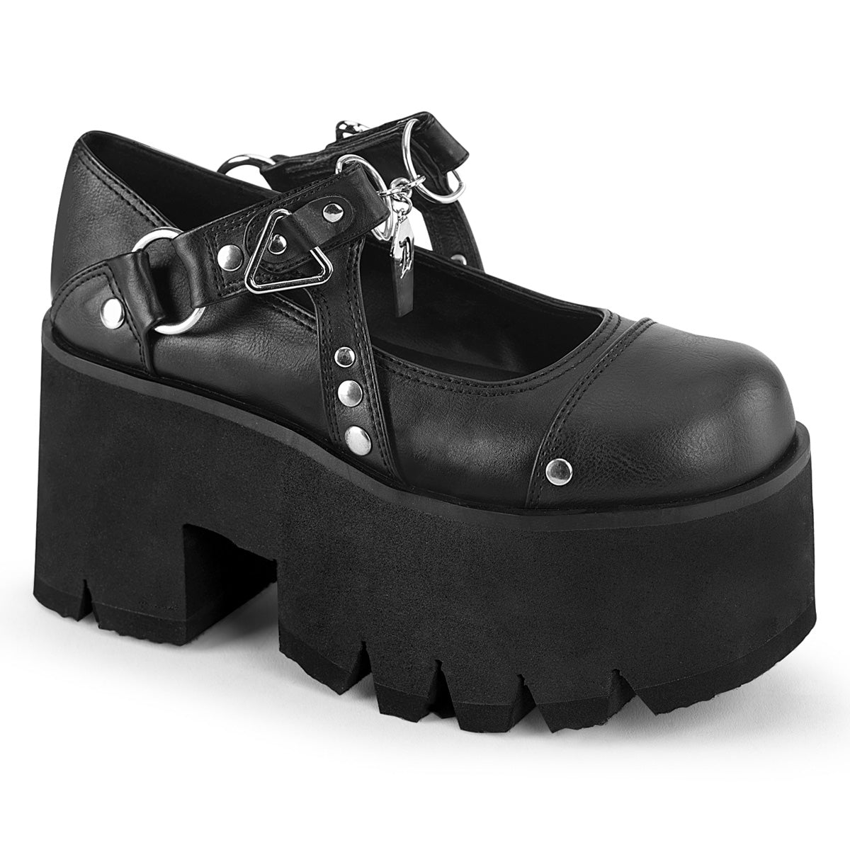 DemoniaCult Pompe ASHES-33 pelle vegana BLK