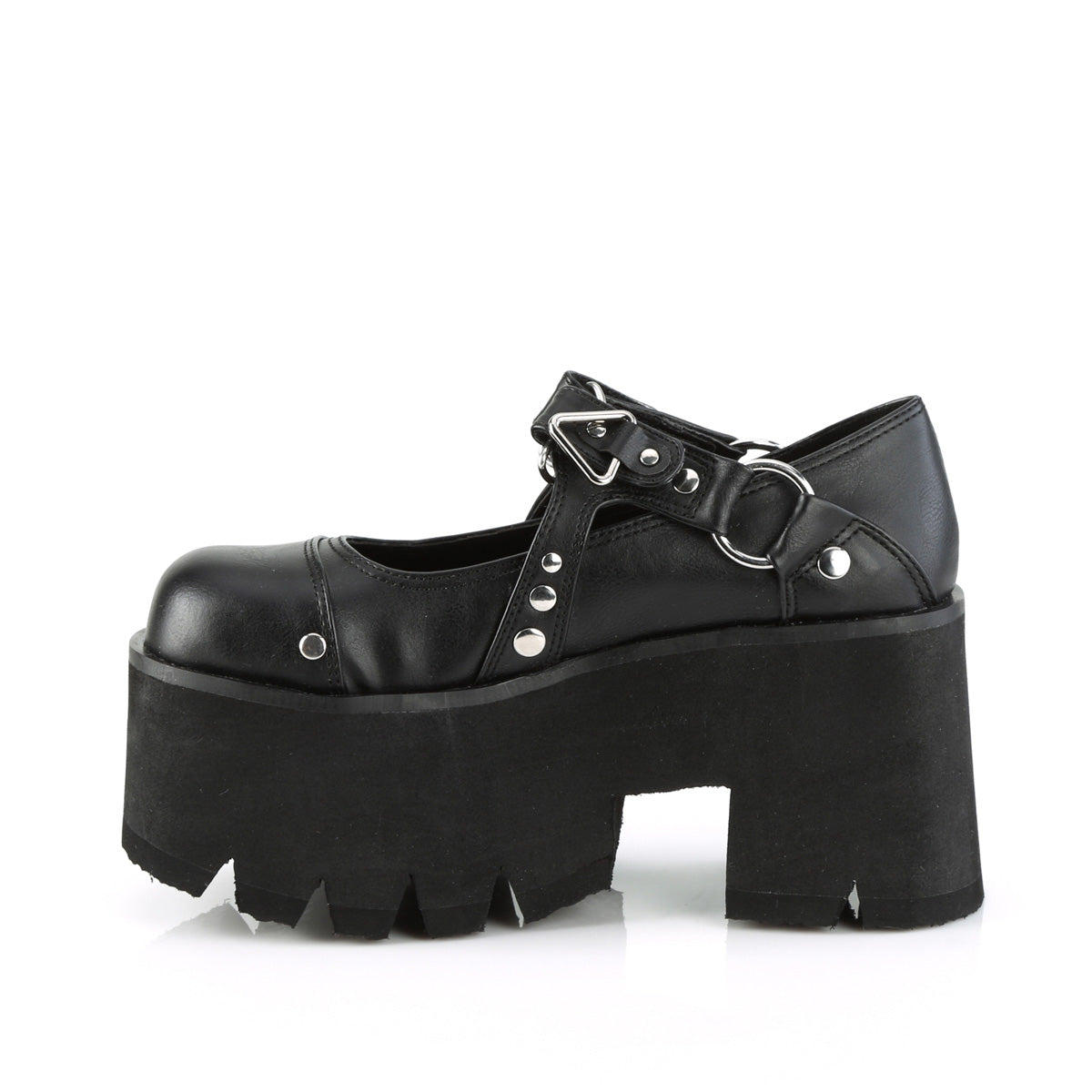 DemoniaCult Pompe ASHES-33 pelle vegana BLK