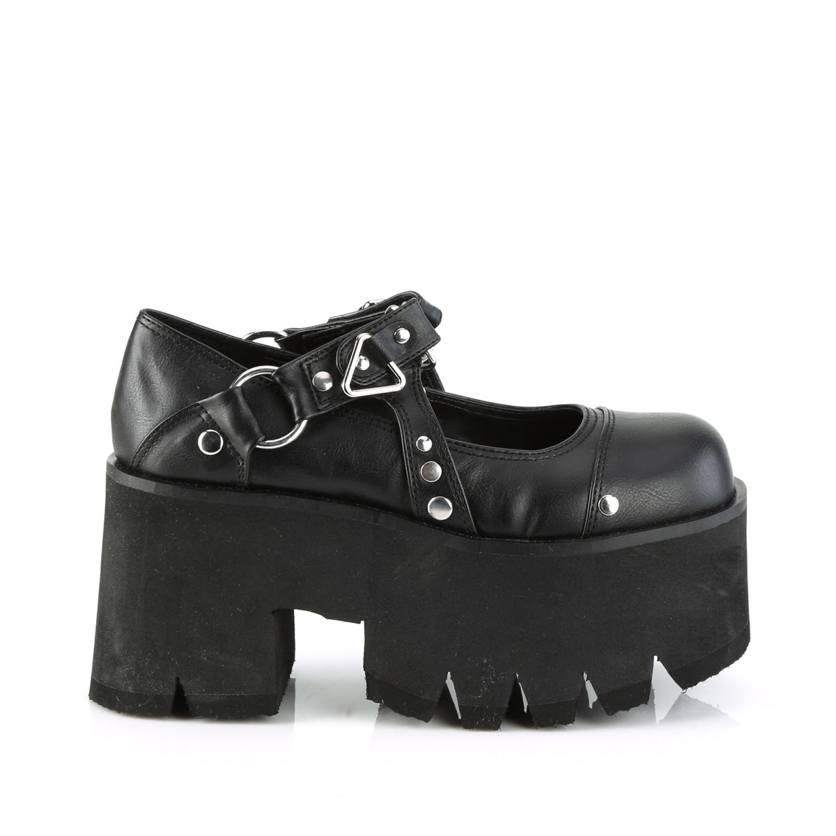 DemoniaCult Pompe ASHES-33 pelle vegana BLK