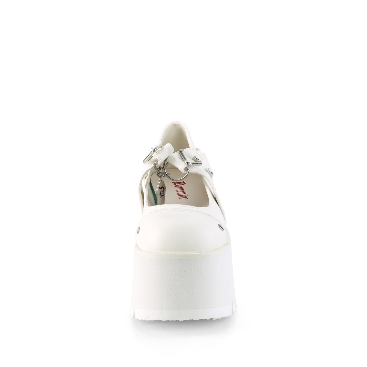 DemoniaCult Pompe ASHES-33 pelle vegana WHT