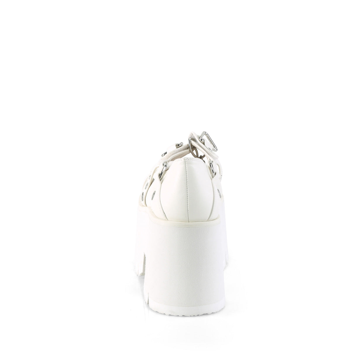 DemoniaCult Pompe ASHES-33 pelle vegana WHT