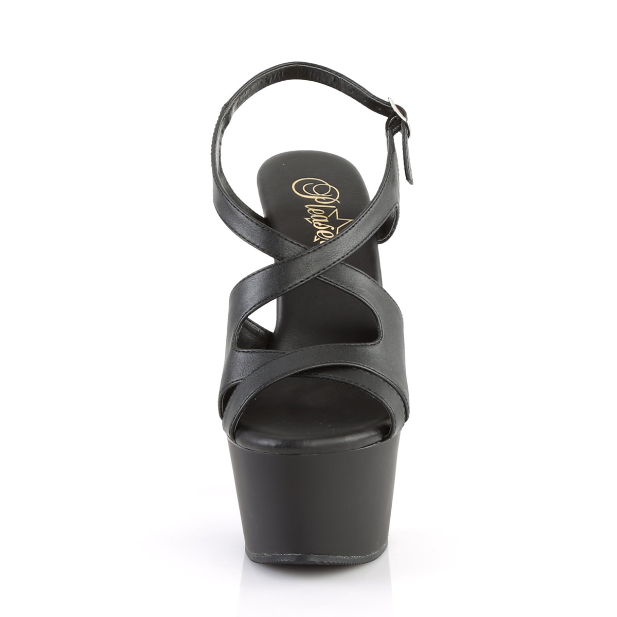 Pleaser Sandali da donna ASPIRE-630 BLK in ecopelle / Blk Matte