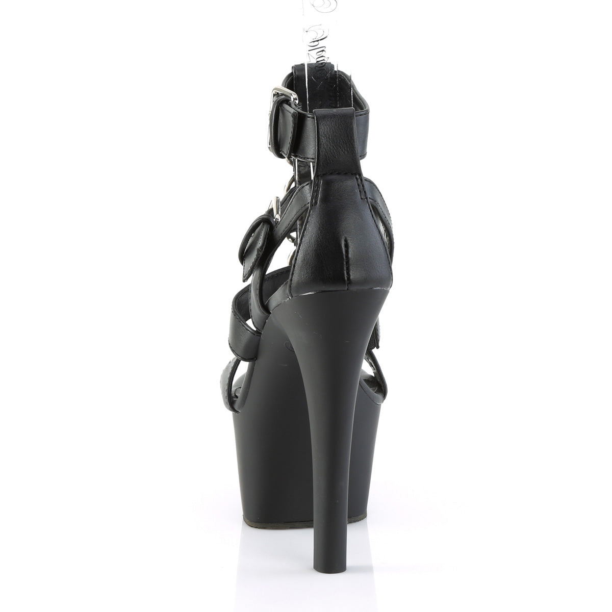 Pleaser Sandali da donna ASPIRE-658 BLK in ecopelle / BLK opaco