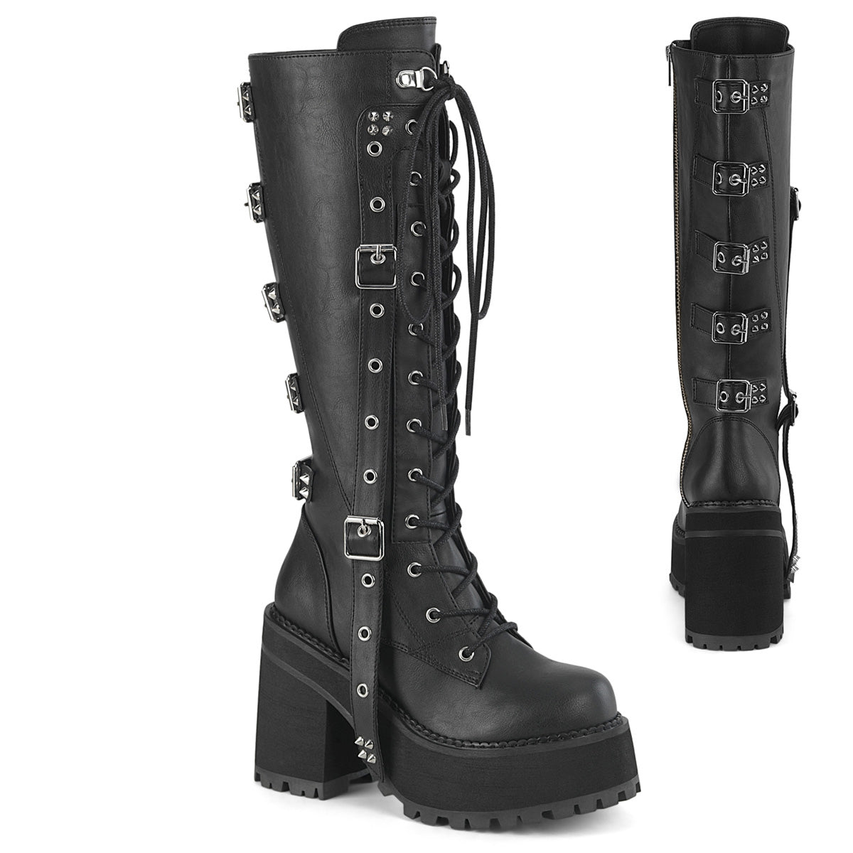 DemoniaCult   ASSAULT-218 pelle vegana BLK