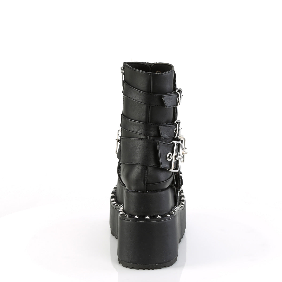 DemoniaCult Stivali alla caviglia BEAR-150 pelle vegana BLK