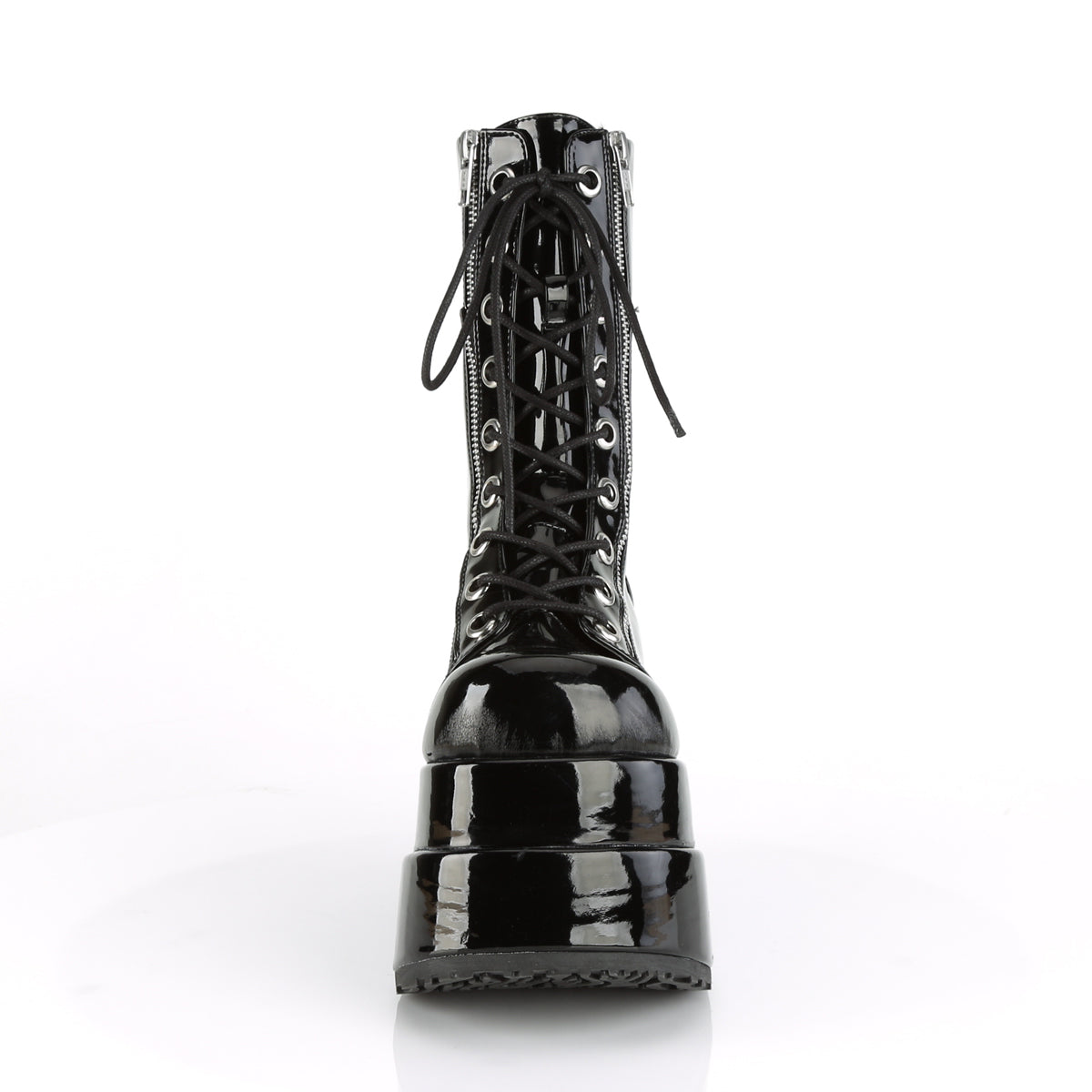 DemoniaCult Stivali da donna BEAR-265 blk pat
