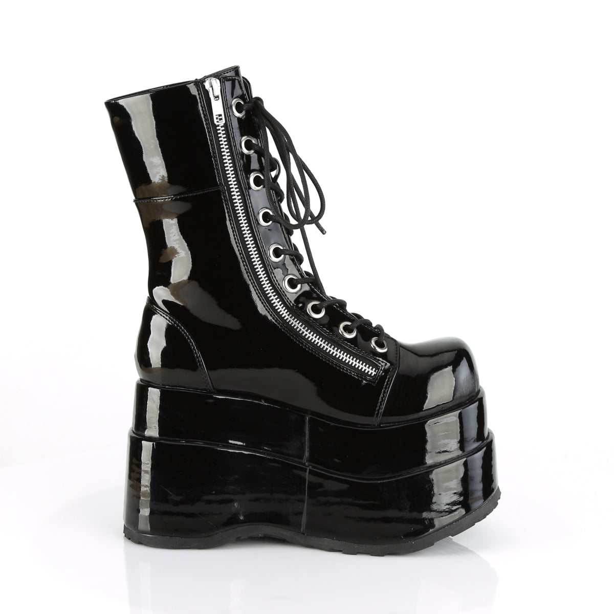 DemoniaCult Stivali da donna BEAR-265 blk pat