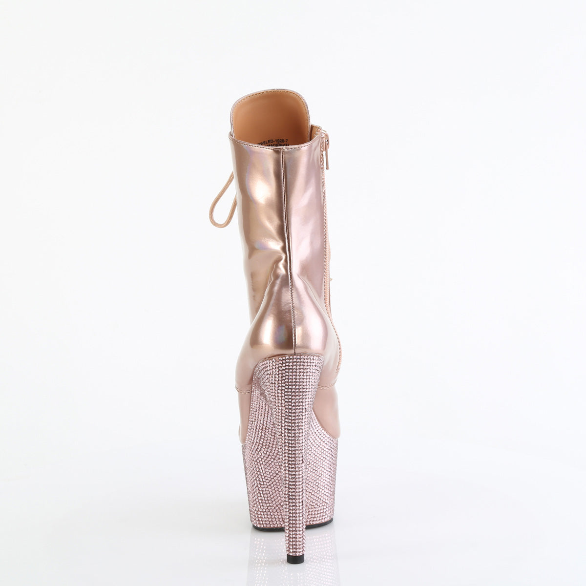 Pleaser Stivali alla caviglia BEJEWELED-1020-7 R. Gold Holo Pat/R. Gold Ab Rs