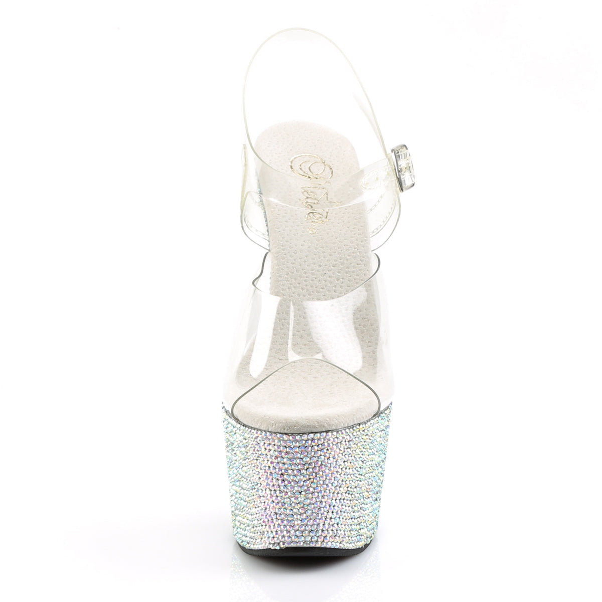 Pleaser Sandali da donna BEJEWELED-708dm CLR / SLV Multi Rs