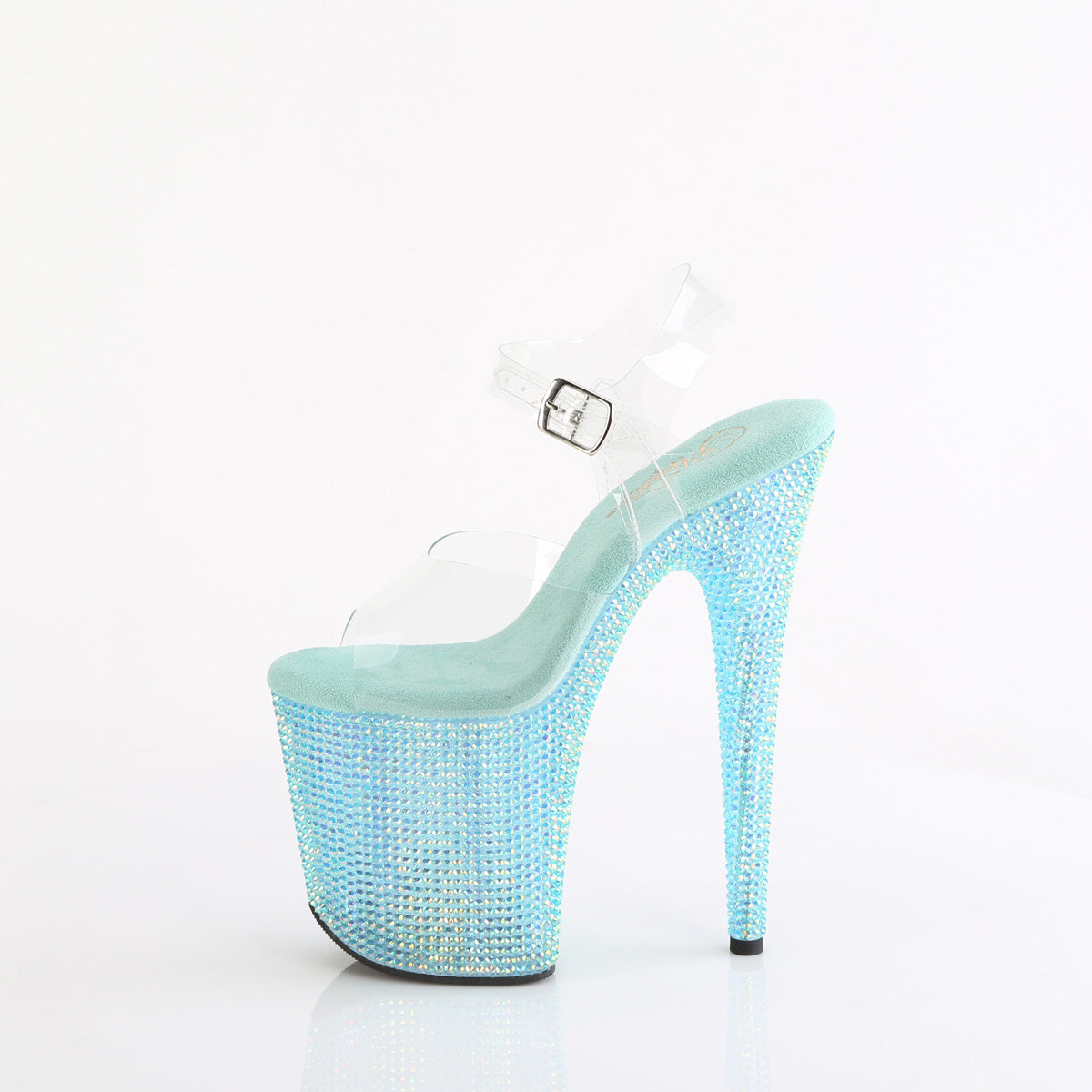 Pleaser BEJEWELED-808RRS Clr/Aqua RS