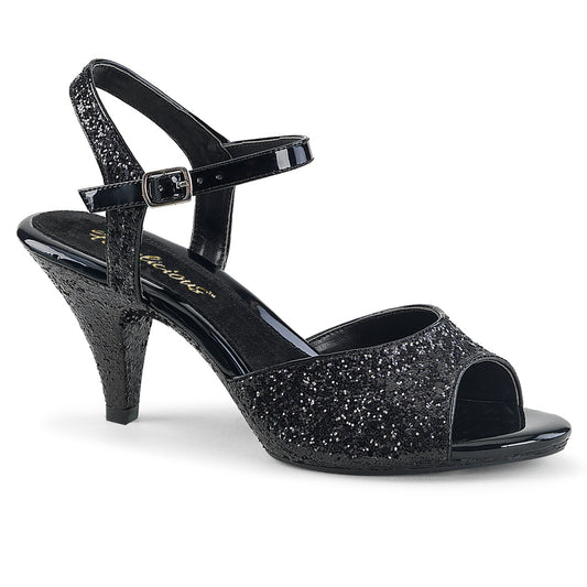 Fabulicious Sandali da donna BELLE-309G BLK Glitter / BLK glitter