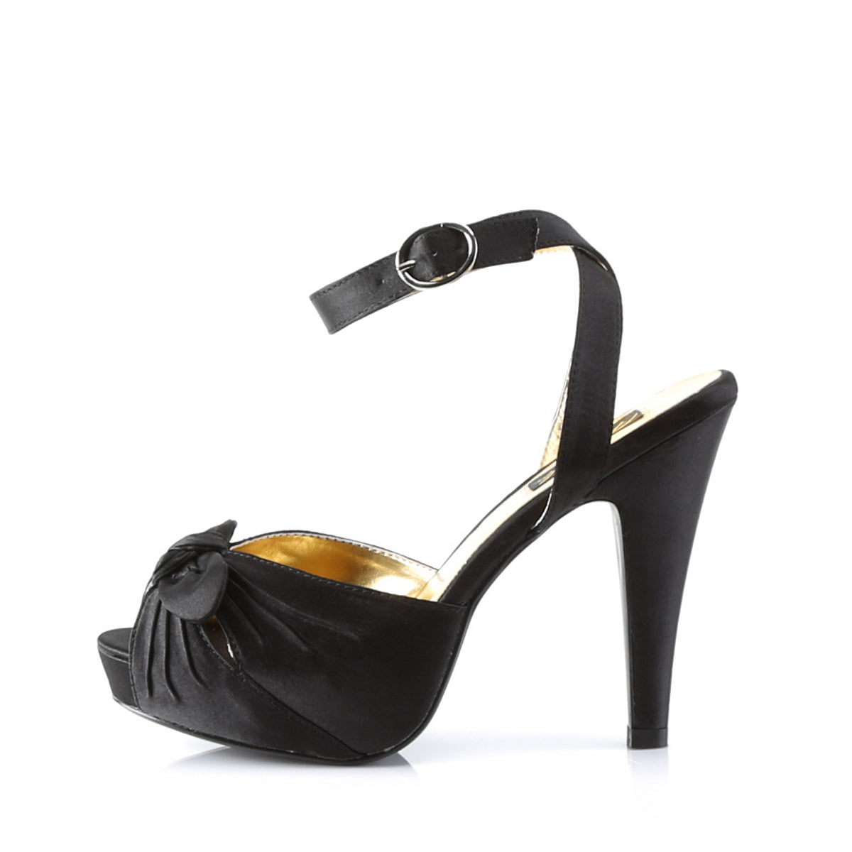 Pin Up Couture Pompe da donna BETTIE-04 Blk Satin.