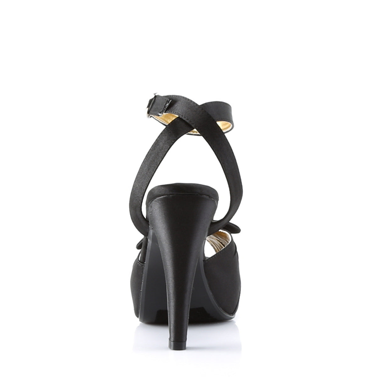 Pin Up Couture Pompe da donna BETTIE-04 Blk Satin.