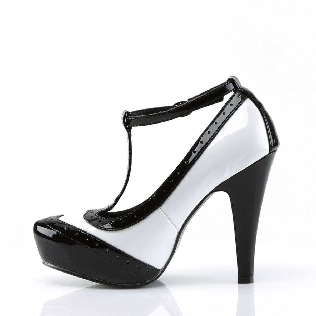 Pin Up Couture Pompe da donna BETTIE-22 Blk-Wht Pat