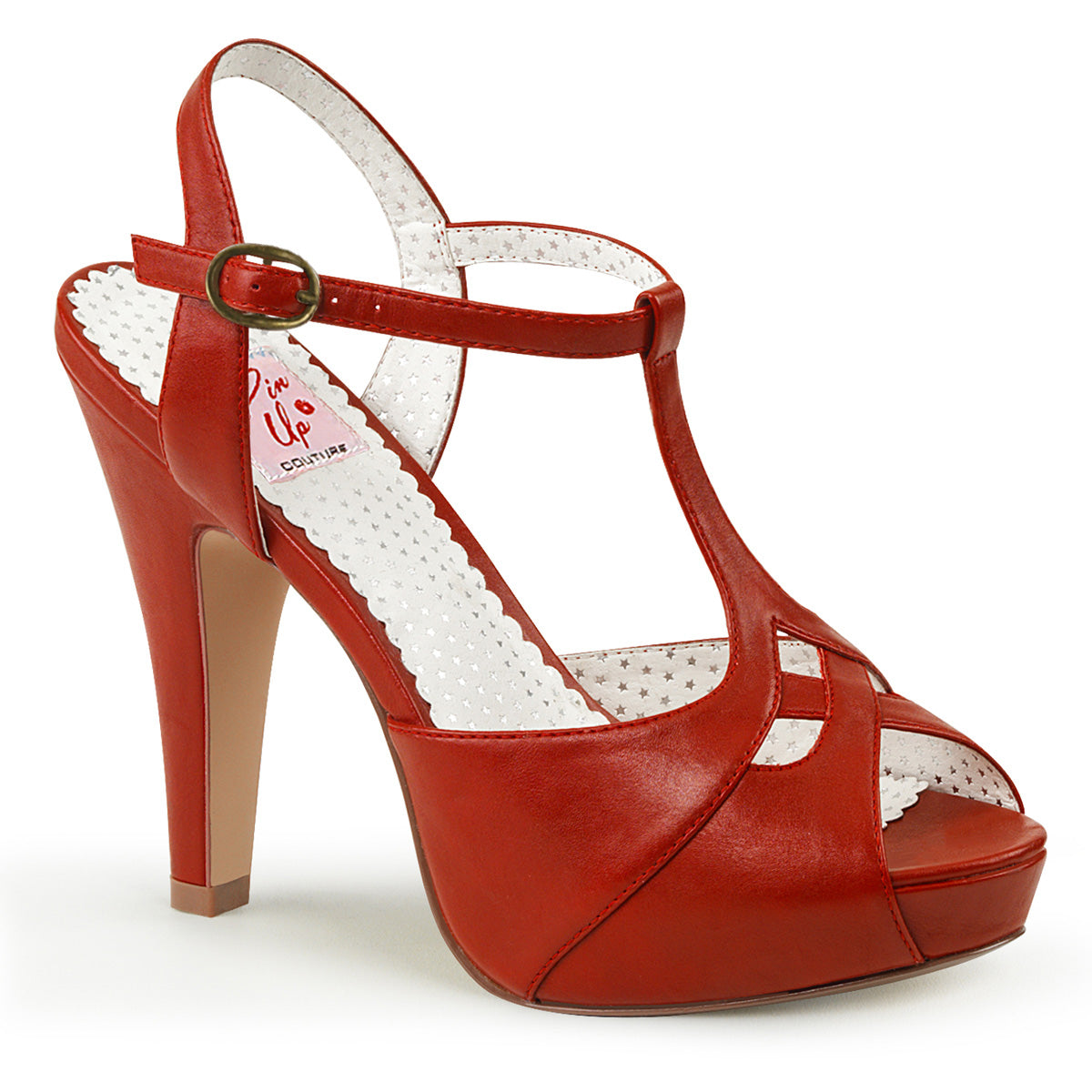 Pin Up Couture Pompe da donna BETTIE-23 in ecopelle rossa