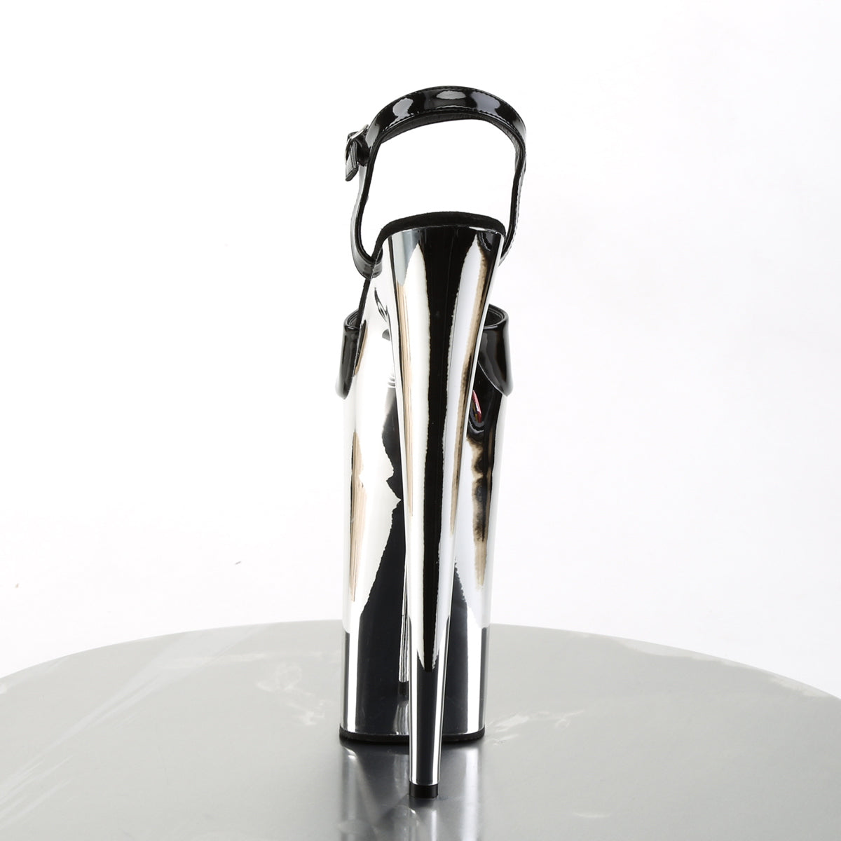 Pleaser Sandali da donna BEYOND-009 BLK / SLV Chrome