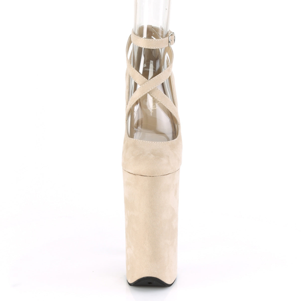 Pleaser Sandali da donna BEYOND-087FS BEIGE FAUX Suede / Beige Faux Suede