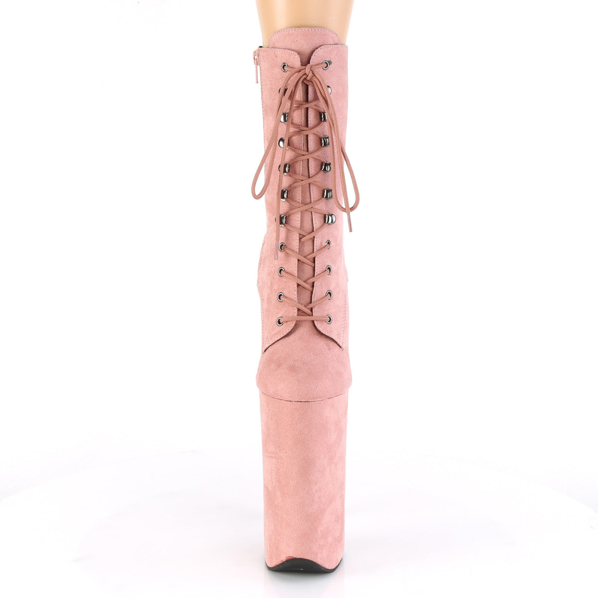 Pleaser Stivaletti da donna BEYOND-1020FS B. Pink Faux Suede / B. Pink Fex Suede