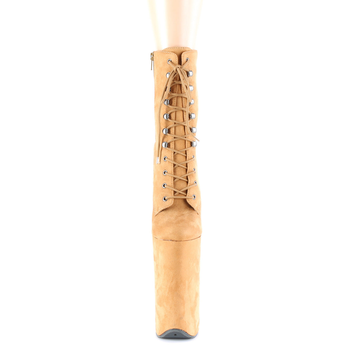 Pleaser Stivaletti da donna BEYOND-1020FS. Camel FAUX SUEGE /Camel FAUX SAMEEDE.