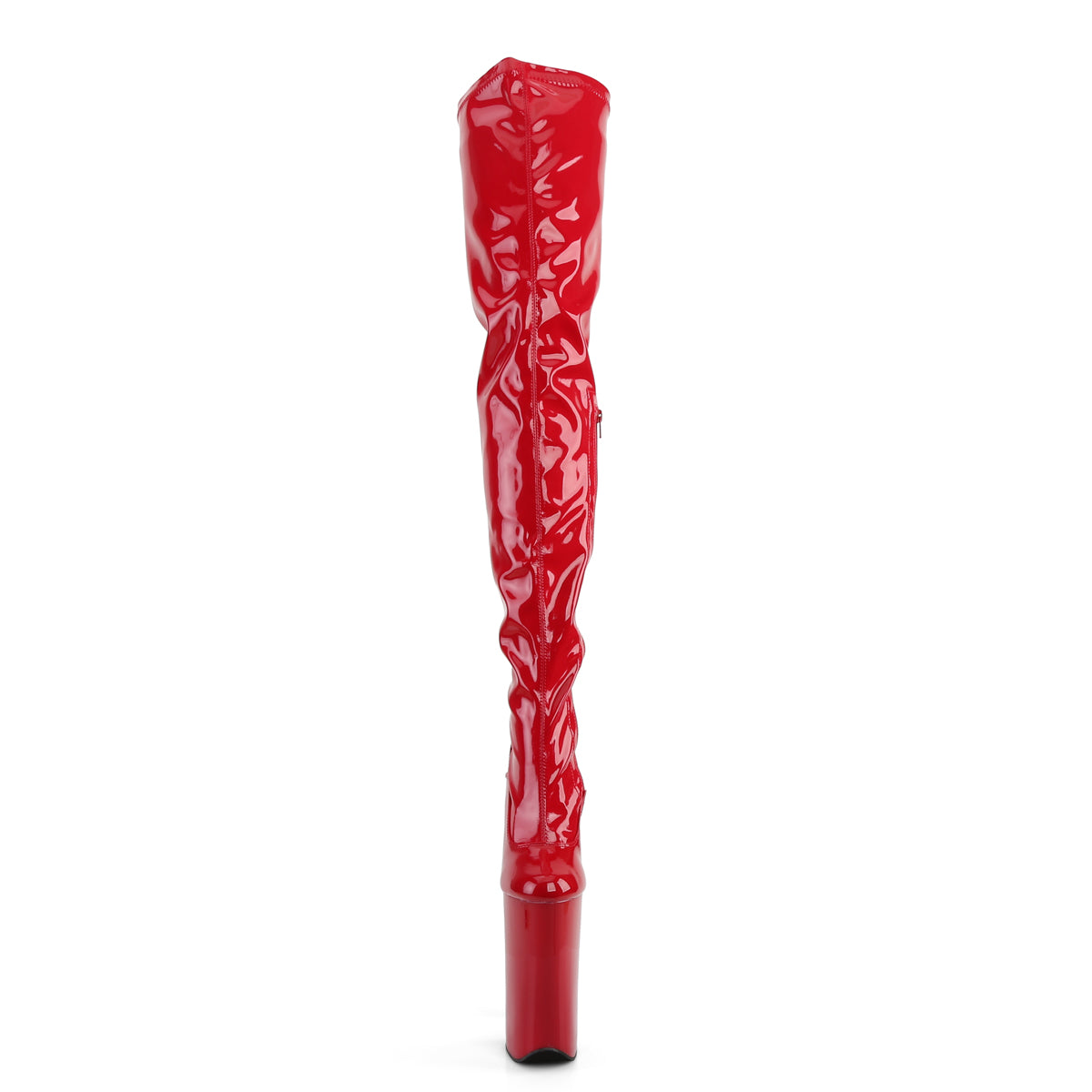 Pleaser Stivali da donna BEYOND-4000 Pat / rossa elasticizzati rossi