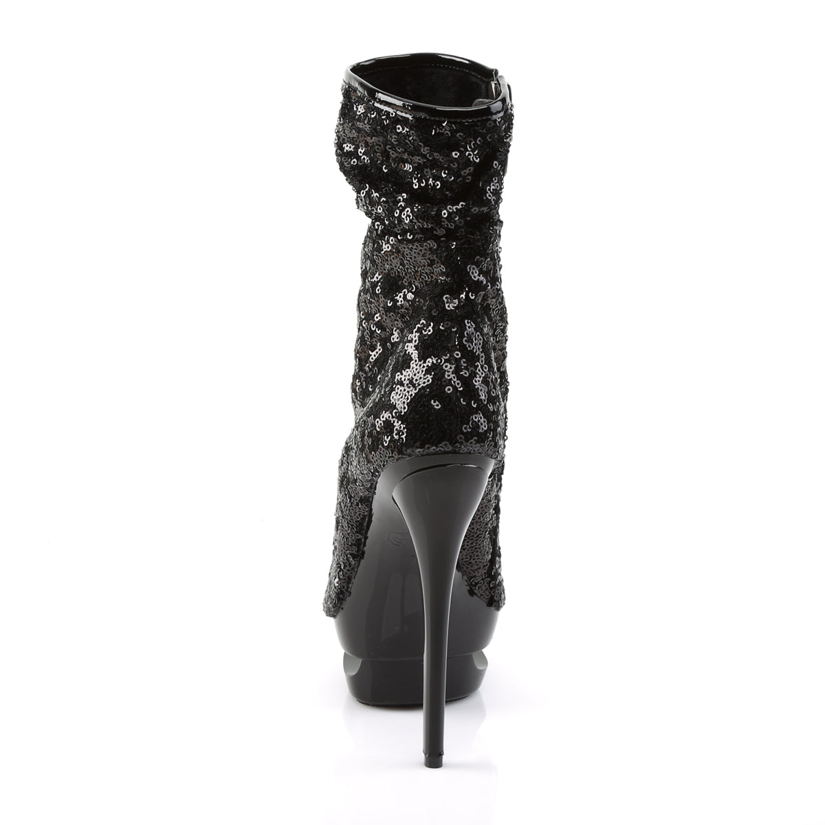 Pleaser Stivaletti da donna BLONDIE-R-1008 BLK Paillettes / BLK