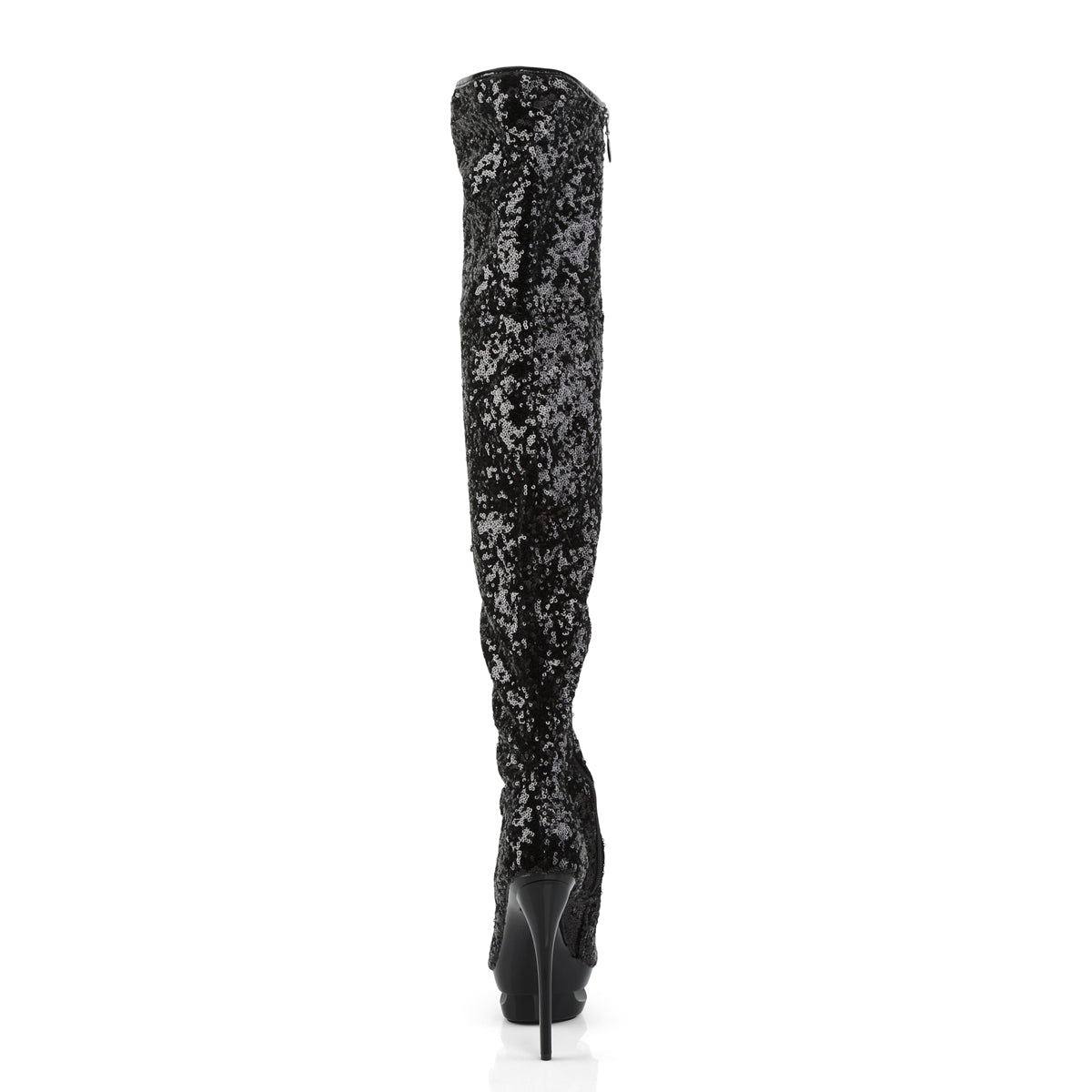 Pleaser Stivali da donna BLONDIE-R-3011 BLK Paillettes / BLK