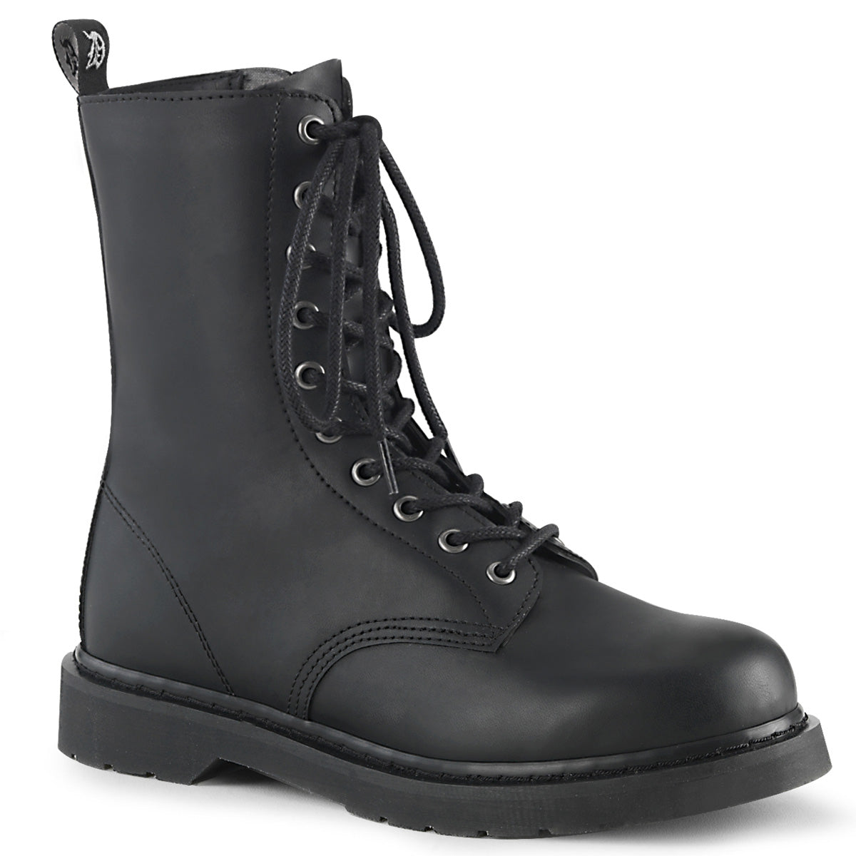 DemoniaCult Stivali da uomo BOLT-200 pelle vegana BLK